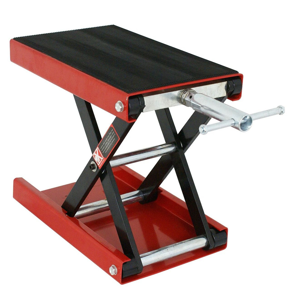 Wide Deck Motorcycle Scissor Jack Lift Stand HeavyDuty 1100 Lbs Capacity For Cruiser Touring Wido 7