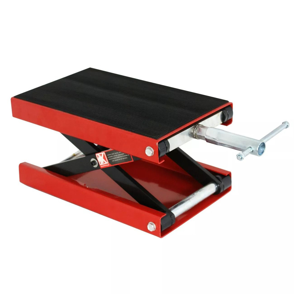 Wide Deck Motorcycle Scissor Jack Lift Stand HeavyDuty 1100 Lbs Capacity For Cruiser Touring Wido 8