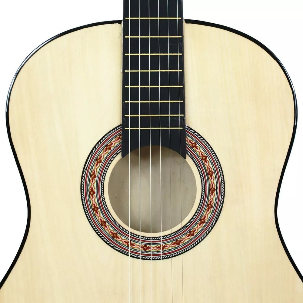 38 Wooden Beginners Acoustic Guitar Set With Case Strap Pick Natural Finish For RightHanded Player 4