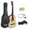 38 Wooden Beginners Acoustic Guitar Set With Case Strap Pick Natural Finish For RightHanded Player 1