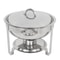 3 Pack Round Chafing Dishes 5 Stainless Steel FullSize Buffet Tray Set For Catering Weddings Event 1