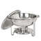 3 Pack Round Chafing Dishes 5 Stainless Steel FullSize Buffet Tray Set For Catering Weddings Event 2