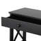 Black Console Table With Drawer  Storage Shelf  Sturdy Sofa Table Hallway Furniture For Living Room 1