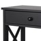 Black Console Table With Drawer Storage Shelf Sturdy Sofa Table Hallway Furniture For Living Room 2