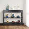 Black Console Table With Drawer  Storage Shelf  Sturdy Sofa Table Hallway Furniture For Living Room 4