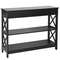 Black Console Table With Drawer  Storage Shelf  Sturdy Sofa Table Hallway Furniture For Living Room 7