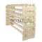 72 Bottles Wine Rack Holder 6Tier Stackable Solid Wood Storage Display Shelves For Wine Lovers 5