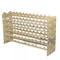72 Bottles Wine Rack Holder 6Tier Stackable Solid Wood Storage Display Shelves For Wine Lovers 6