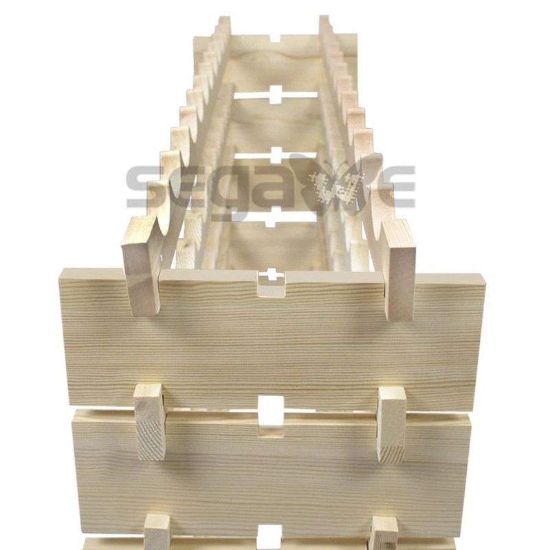 72 Bottles Wine Rack Holder 6Tier Stackable Solid Wood Storage Display Shelves For Wine Lovers 7