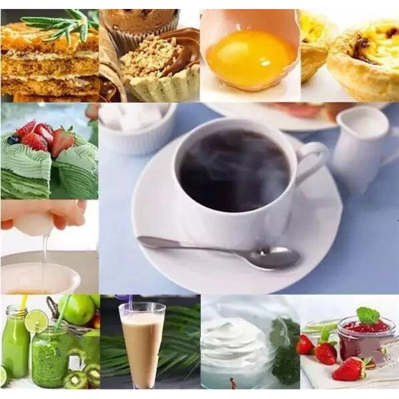 Electric Milk Frother Drink Whisk Mixer Mini Handheld Stirrer For Coffee Eggs And Kitchen Use Batt 1