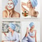 Rapid Fast Drying Hair Towel Turban Wrap Ultra Absorbent Microfiber Shower Cap For Wet Hair Soft Ba 2