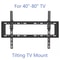 FixedTiltFull Motion TV Wall Mount Bracket Fits 1070 Inch TVs Universal VESA Compatible For Upto 5