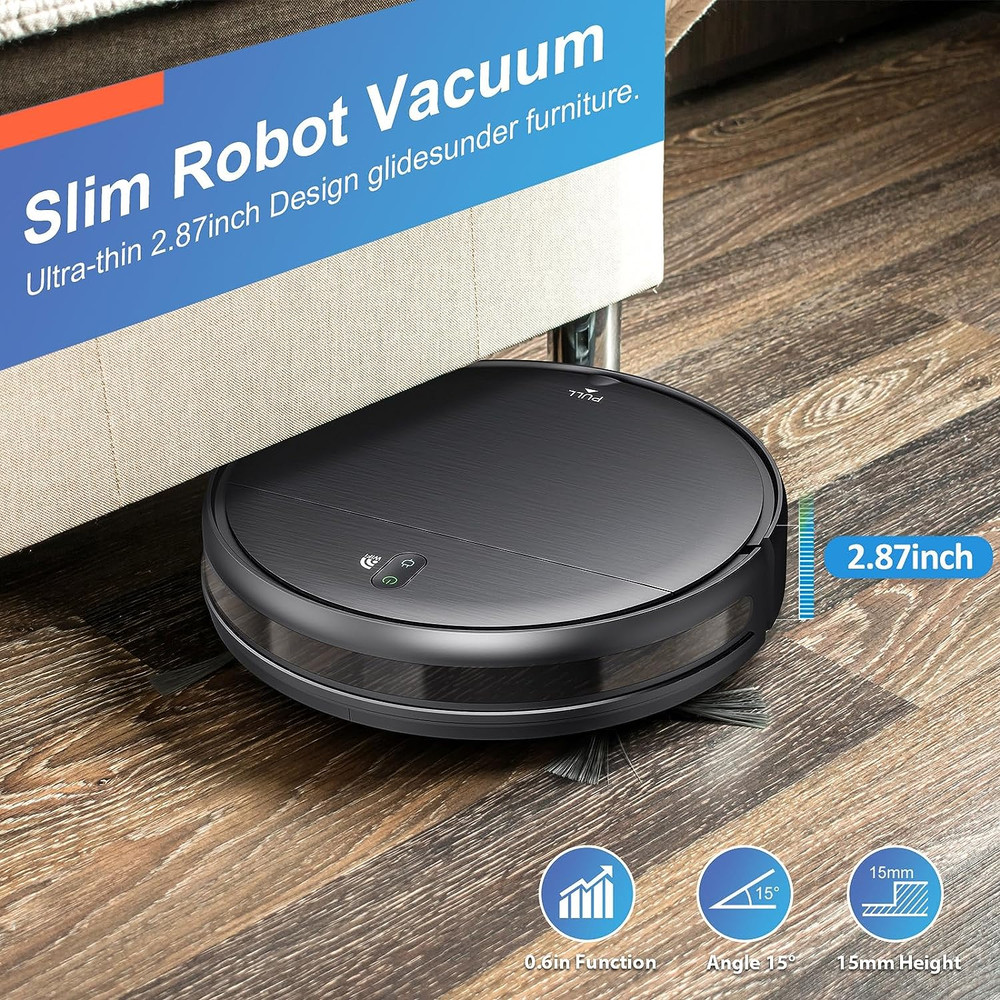 Robot Vacuum Cleaner 6000Pa Power With App Control Auto Charging Water Tank Wet Mopping Electric Sw 3
