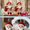 Christmas Santa Claus Earrings Acrylic For Girlfriend Women Holiday Jewelry Double Sided Ear Pendan 6