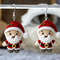 Christmas Santa Claus Earrings Acrylic For Girlfriend Women Holiday Jewelry Double Sided Ear Pendan 7