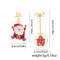 Cartoon Christmas Earrings Asymmetric Drop Earrings Enamel Santa Claus Bow Gift Box Star Tassel Jew 2