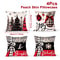 Christmas Ornament Pillow Case Set Merry Christmas Cushion Covers Enamel Santa Claus Bow Design Hom 3