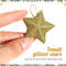 Gold Glitter Star Mini Christmas Tree Hanging Pendant Star Ornament Decoration Tree Pendant For Ch 5