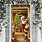 Christmas Deer Door Cover Decoration Hanging Winter Santa Claus Christmas Outdoor Backdrop Door Ban 0