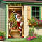 Christmas Deer Door Cover Decoration Hanging Winter Santa Claus Christmas Outdoor Backdrop Door Ban 3