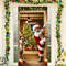 Christmas Deer Door Cover Decoration Hanging Winter Santa Claus Christmas Outdoor Backdrop Door Ban 4