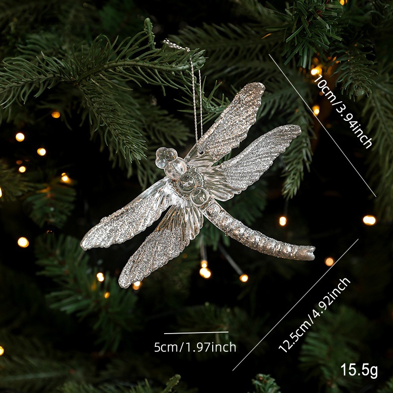 Christmas Butterfly Ball Ornament, Party Wall Hanging Pendant, New Year Decor Accessories, Festive Holiday Decoration