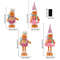 Christmas Decoration Polar Fluffy Cartoon Retractable Gingerbread Man Decorative Legs 2