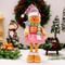 Christmas Decoration Polar Fluffy Cartoon Retractable Gingerbread Man Decorative Legs 3