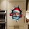 PVC Waterproof Christmas Santa Wall Stickers Door Window Wall Decals DIY Peel Sticker Home Living R 0
