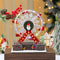 Xmas Santa Claus Spinning Light Up Ferris Wheel, Octavo Music Box, New Year Christmas Gift, Home Party Decoration