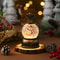 Santa Claus with Music Floating, Snow Ornaments Christmas Tree, Luminous Bedside Lamp Snowman, Night Light New Year Gift