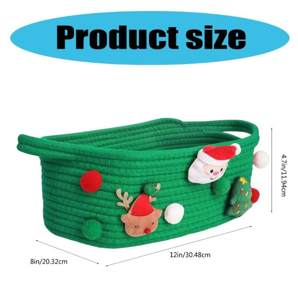 New Holiday Themed Santa Storage Christmas Organization Bin Gift And Toy Accessories Container 5