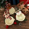 Christmas Candy Basket Snowman Woven Stand Holiday Desktop Decor Cute Design Doll Decoration Bowl G 1