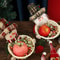 Christmas Candy Basket Snowman Woven Stand Holiday Desktop Decor Cute Design Doll Decoration Bowl G 3