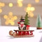 Runtow 1Pc Christmas Wooden, Santa Claus Sleigh, Snowman Elk Decoration, Home Christmas DIY, Decoration, Christmas Gift
