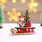 Runtow 1Pc Christmas Wooden, Santa Claus Sleigh, Snowman Elk Decoration, Home Christmas DIY, Decoration, Christmas Gift