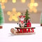 Runtow 1Pc Christmas Wooden, Santa Claus Sleigh, Snowman Elk Decoration, Home Christmas DIY, Decoration, Christmas Gift