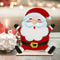Festive Wooden Santa Claus Christmas Decor Ornament For Home Office Tree 0