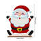 Festive Wooden Santa Claus Christmas Decor Ornament For Home Office Tree 4