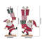 Wooden Christmas Santa Claus Ornaments, Stacking Gift Decor, Festive Holiday Home Decoration