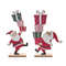 Wooden Christmas Santa Claus Ornaments, Stacking Gift Decor, Festive Holiday Home Decoration