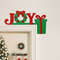Christmas JOY Door Topper Decor Festive Hanging Ornament For Home Door Office Red And Green Wreath 0