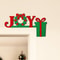 Christmas JOY Door Topper Decor Festive Hanging Ornament For Home Door Office Red And Green Wreath 1