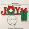Christmas JOY Door Topper Decor Festive Hanging Ornament For Home Door Office Red And Green Wreath 5