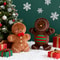 Kawaii Gingerbread Man Plush Christmas Party Decoration Toys Exquisite Decorative Item Festival Gif 0
