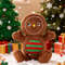 Kawaii Gingerbread Man Plush Christmas Party Decoration Toys Exquisite Decorative Item Festival Gif 2