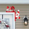 Wooden Door Corner Santa Claus Elk New Santa Claus Door Frame Decoration Holiday Door Decorations I 0