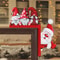 Wooden Door Corner Santa Claus Elk New Santa Claus Door Frame Decoration Holiday Door Decorations I 1