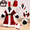 Santa Bottle Cover Jacket Christmas Wine Bottle Sweater Cover Wine Gift Holder For Party Display Ho 3