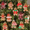 Assorted Gingerbread Figurines Ornaments Christmas Tree Hanging Decorations Gingerbread Man Ornamen 5